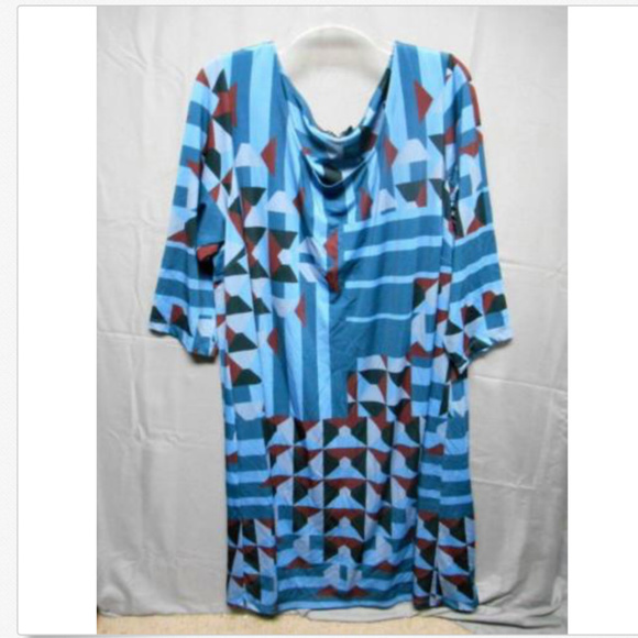 Jete Dresses & Skirts - NWOT Jete multi color geometric design dress